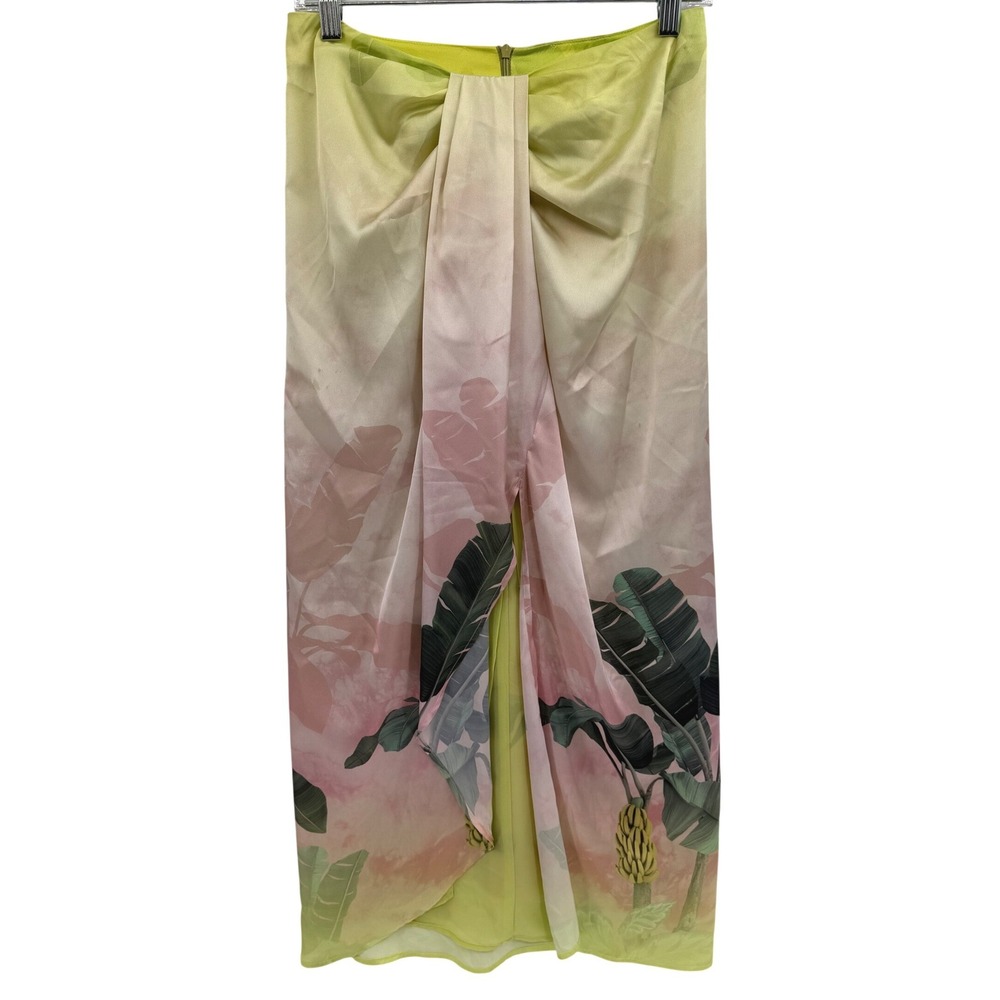 Le Superbe Lulu Parreo Skirt‎ in Banana Palms Size 4 Tropical Resort Vacation